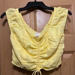 Yellow cropped top